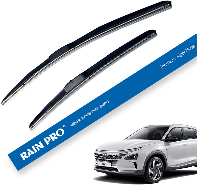 레인프로 하이브리드 와이퍼 2종세트, 현대 넥쏘 2018년형~