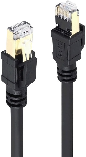 DTAudio Cat.8 高速網路線 KN-A07, 黑色, 1個, 15m