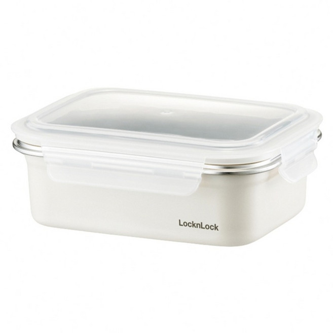 LocknLock 樂扣樂扣 可微波輕漾粉彩不鏽鋼保鮮盒 1.2L, 1個, 1個裝