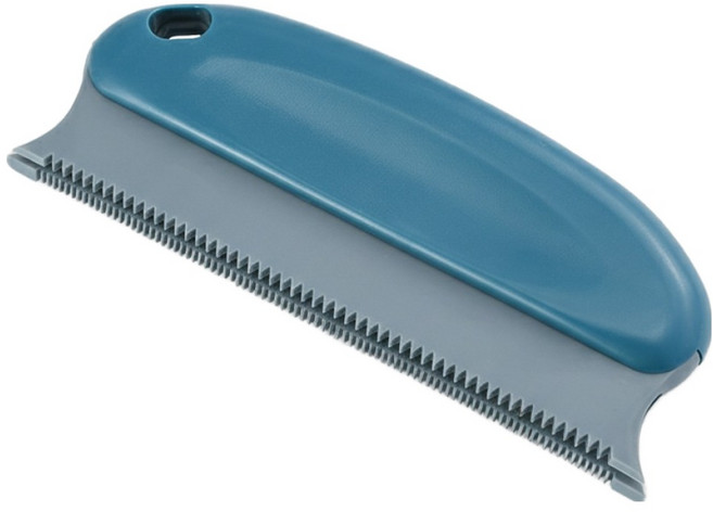 몰투데이 반려동물 옷 털 먼지 제거 스크래퍼, 진한 파란색, 1개