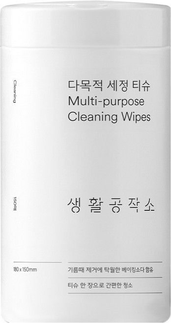 Saengong 生活工作所 多功能清潔濕巾 150張, 1個, 150入