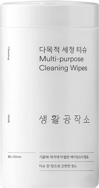 생활공작소 다목적 세정티슈 150p, 1개, 150개입 - 쿠팡