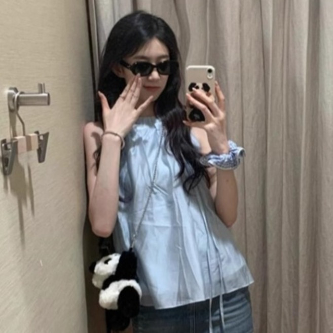 피어니스트 바비걸 나시 블라우스