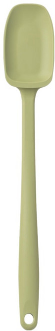 키친팩토리 국내산 파스텔 실리콘 미니 볶음스푼, 세이지그린, 1개