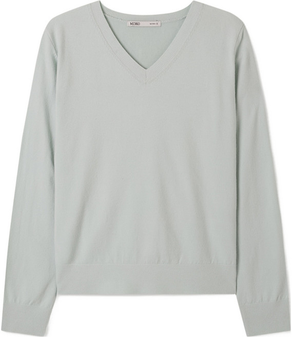 미쏘 여성용 에센셜 V넥 풀오버 니트