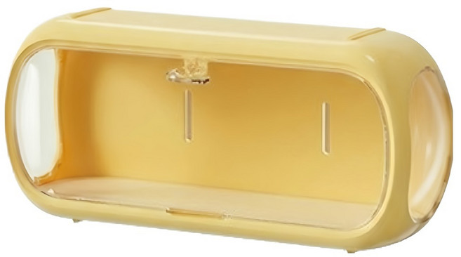 데일로그 라운드 투명 캡슐 스택업 피규어 케이스 옐로우, 1개