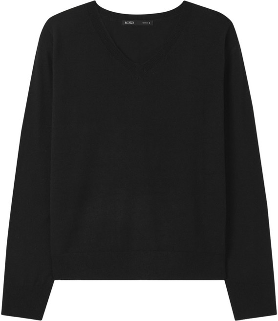 미쏘 여성용 에센셜 V넥 풀오버 니트