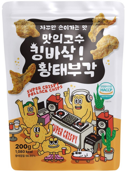 맛의고수 킹바삭 황태부각, 200g, 1개