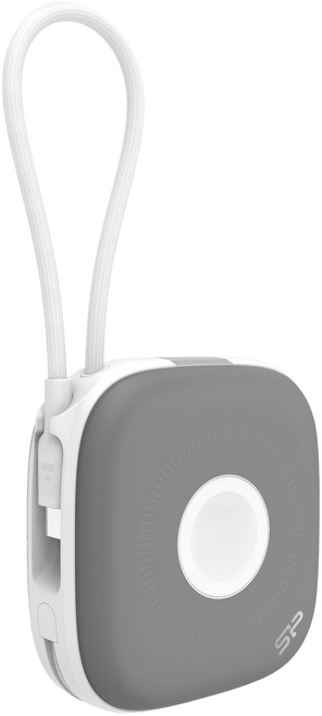 Silicon Power 廣穎電通 自帶線磁吸無線充行動電源 MP10 10000mAh 20W快充, 石磨灰, SP10KMAPBKMP101G