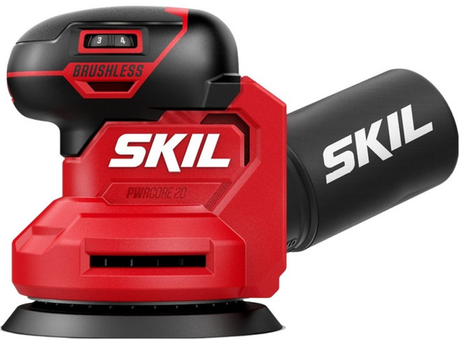 SKIL 20V 充電式低震動隨機軌道砂光機 裸機 5件組 SR7603SE00