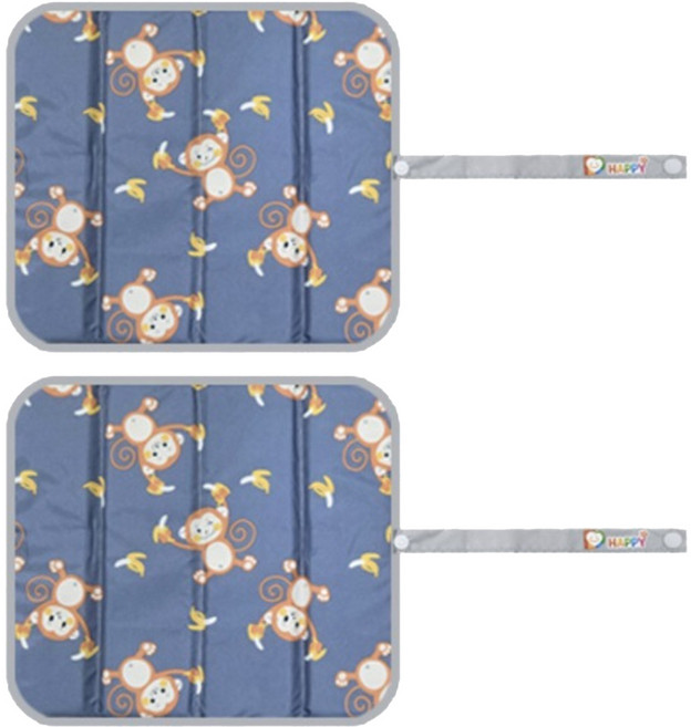 더해피 휴대용 접이식 등산 방석 2p, 33 몽키 네이비