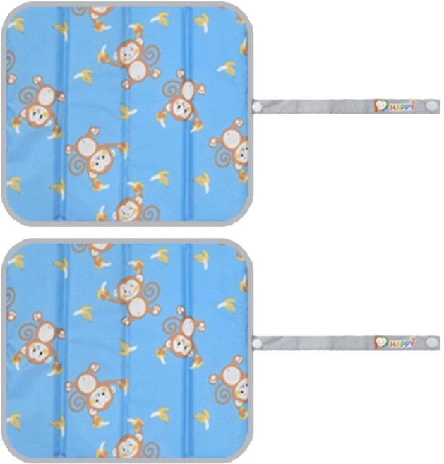 더해피 휴대용 접이식 등산 방석 2p, 34 몽키 스카이