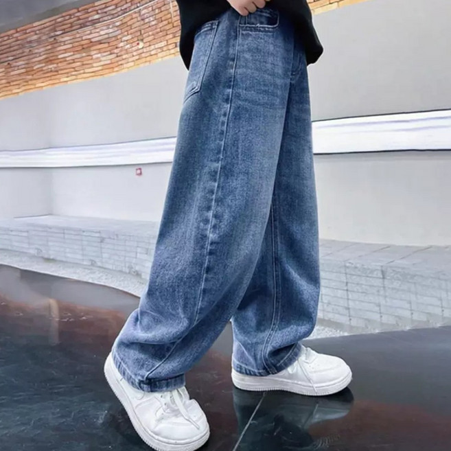 Arbe 주니어 밀리언 와이드 데님팬츠