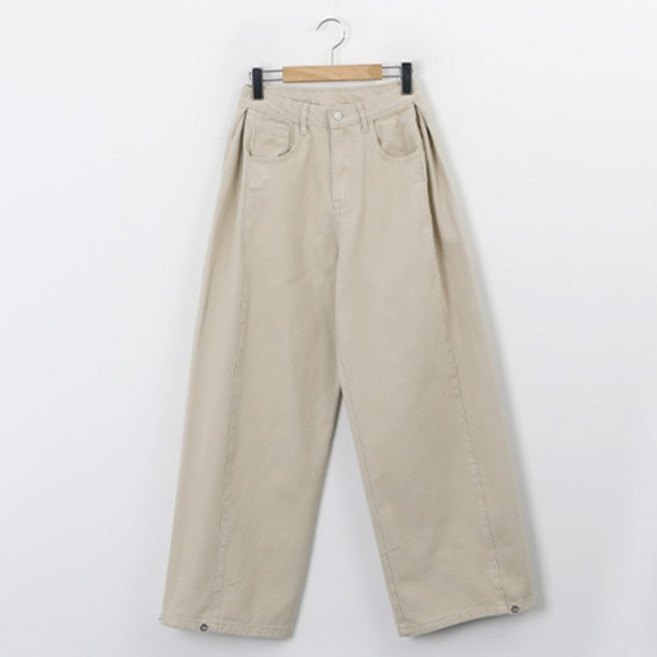 피핀 여성용 숏/중/롱 기장 폴딩 핀턱 와이드 투웨이 스냅버튼 팬츠 711115