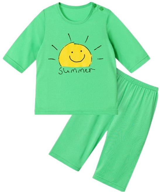 유니프랜드 아동용 써니 쿨메쉬 7부내의 상하 세트