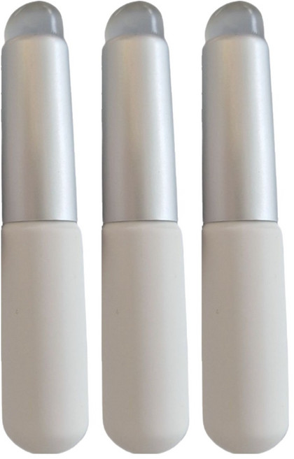 제이제니 휴대용 탄력 투명 실리콘 립브러쉬, 3개, 화이트