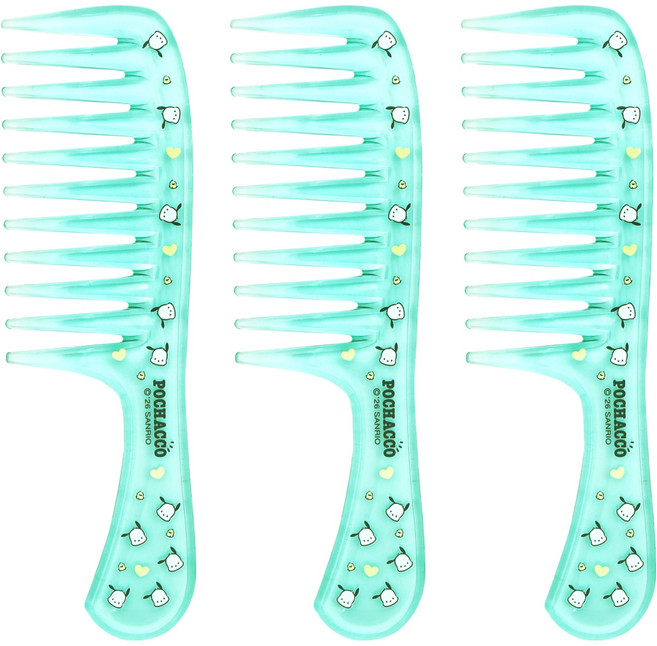 뷰티홈 산리오 클리어 심플빗 소, 3개, 포차코