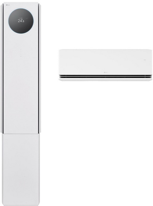 LG전자 인버터 58.5㎡ + 18.7㎡ 휘센 AI 오브제컬렉션 뷰I 프로 2 in 1 멀티형 에어컨 5시리즈 방문설치, FQ18GV5EA2M, 매립배관형