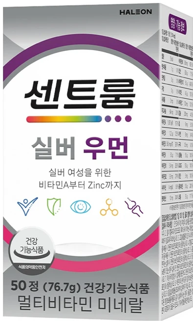 센트룸 실버 우먼 멀티비타민 76.7g, 50정, 1개 - 쿠팡