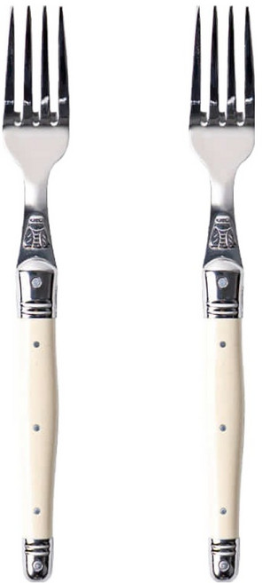 장듀보 라귀올 양식 커트러리 메인 디너포크, 아이보리, 2개