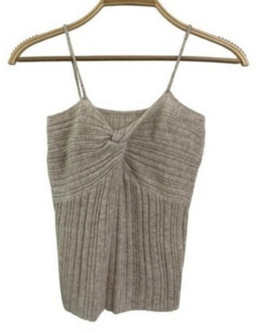 린다샵 여성용 르츠우 브이넥 꼬임 슬림핏 끈나시 니트 cpt17524k62