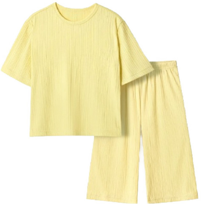 유니프랜드 아동용 쿨 주름지 플리츠 7부 상하의 세트