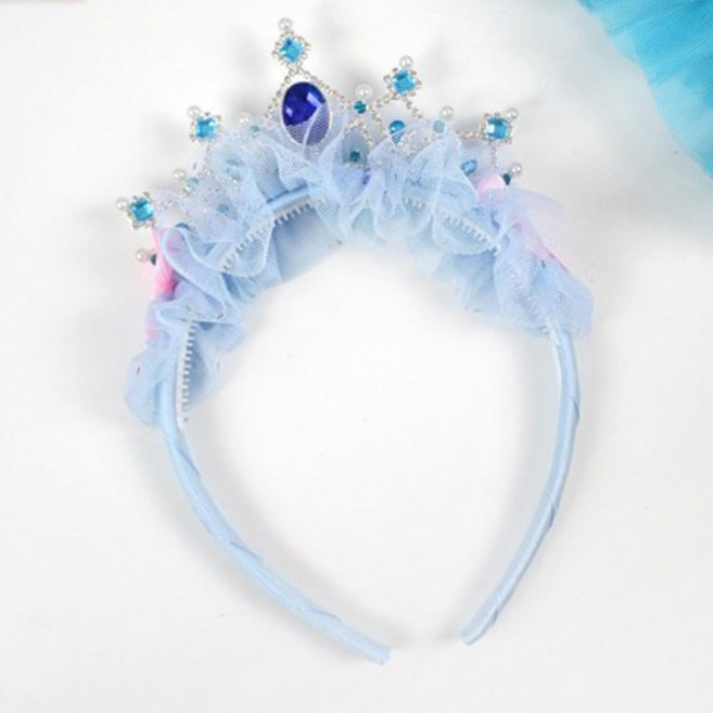 샤이니 레이스 크라운 머리띠