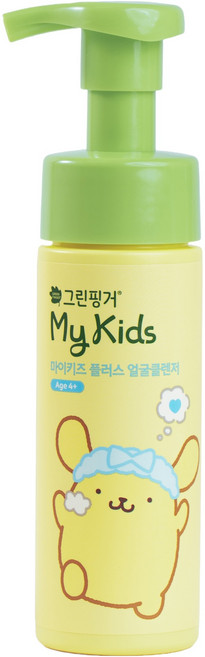 그린핑거 마이키즈 플러스 얼굴클렌저 산리오 폼폼푸린 에디션, 160ml, 1개