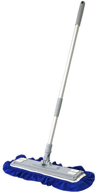 청소해결사 2단 허리편한 밀대 그레이 + 흡수력 좋은 초극세사 걸레 세트, 1세트