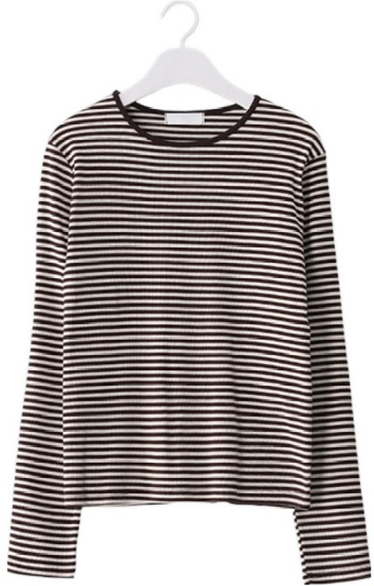 시크폭스 여성용 아만드 스판 단가라 티셔츠 61TS1615