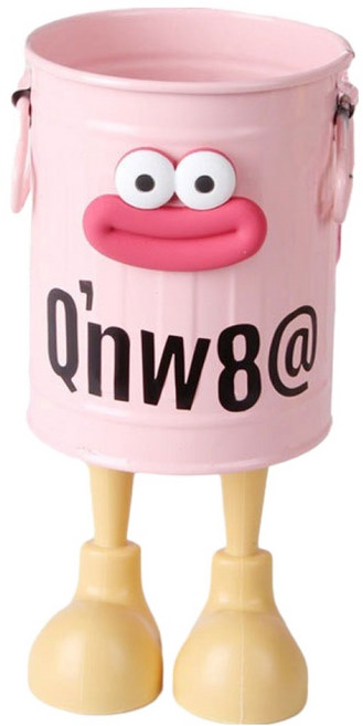 탑피아 철제 펜꽂이 사무실 책상 정리함, 파우더통 + 레터스티커 + 발, 1개