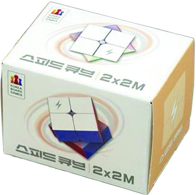 코리아보드게임즈 2x2M 스피드 큐브, 혼합색상, 1개