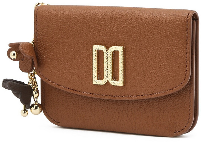 닥스 여성용 아젤라 가죽 DD 장식 카드홀더 DCHO6E126W2