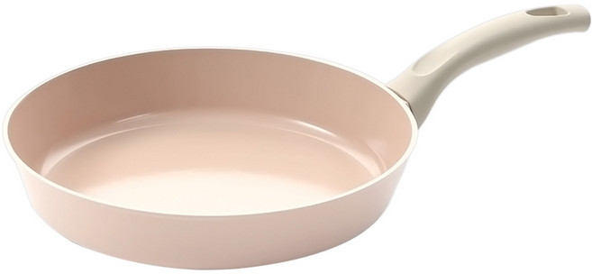 NEOFLAM 台灣原廠公司貨 Rosey系列陶瓷塗層平底鍋 蜜桃粉, 1個, 28cm