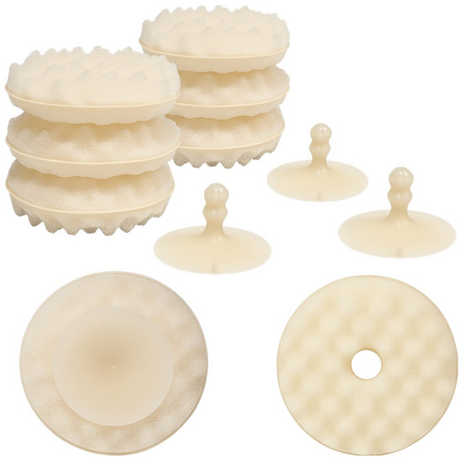 벨로비 베이글 톡 흡착식 수세미 8p + 흡착판 4p 세트, 1세트