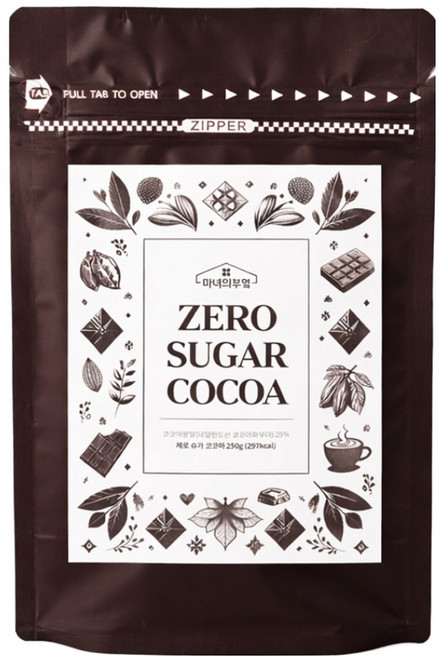 마녀의부엌 제로슈가코코아 벌크, 1개, 1개입, 250g