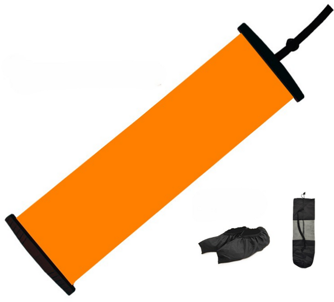 라온템 스케이팅 슬라이드 보드 + 발커버 + 보관가방 세트, 오렌지, 1세트