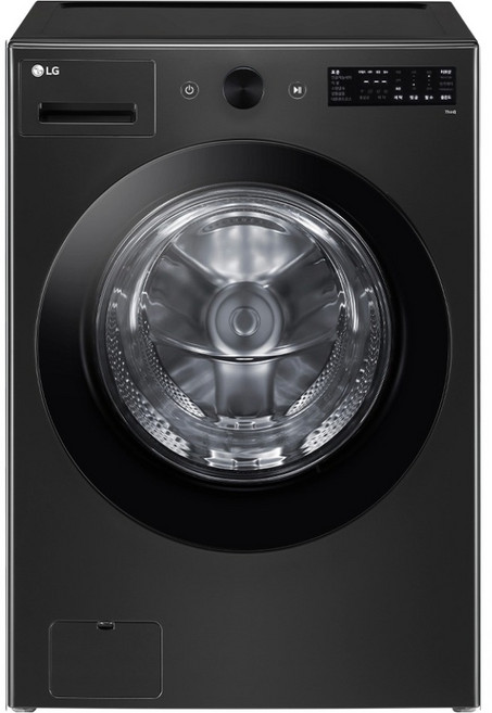 LG전자 트롬 오브제컬렉션 세탁기 21kg 방문설치, FG21KNR, 스페이스 블랙