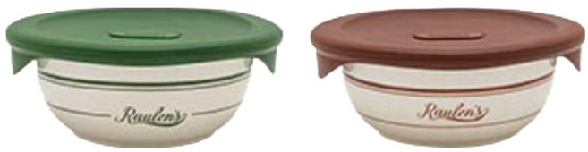 메종오브제 로렌스 런던 냉동밥 용기 그린 450ml + 레드 450ml 세트, 1세트