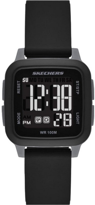 스케쳐스 여성용 홀롬비 아날로그 디지털 스퀘어 우레탄시계 SR6287