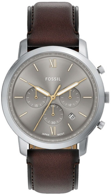 FOSSIL 男士 Neutra 計時皮革手錶 FS6129
