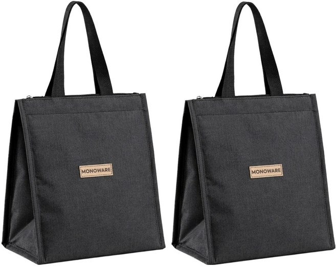 아띠홈 모노 보냉가방, 블랙, 2개