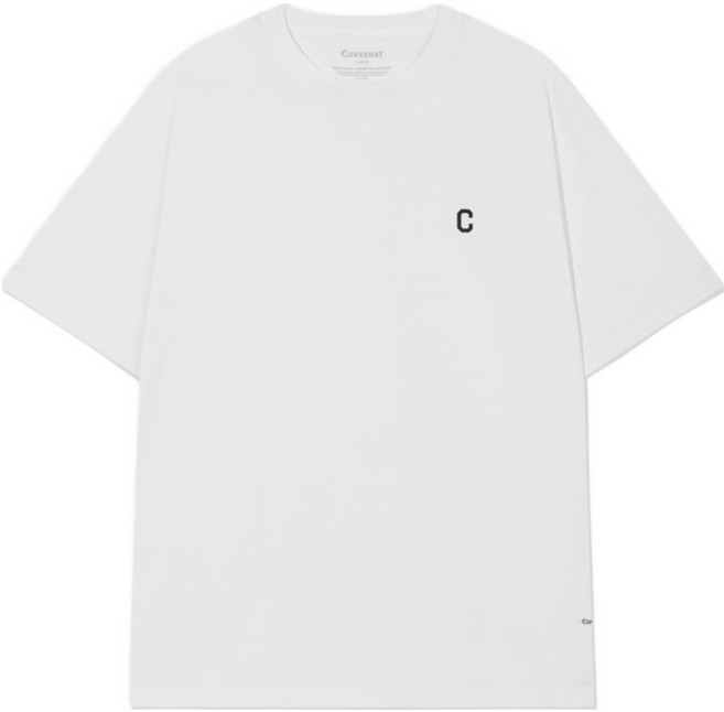 커버낫 남녀공용 소로나 스몰 C 로고 티셔츠