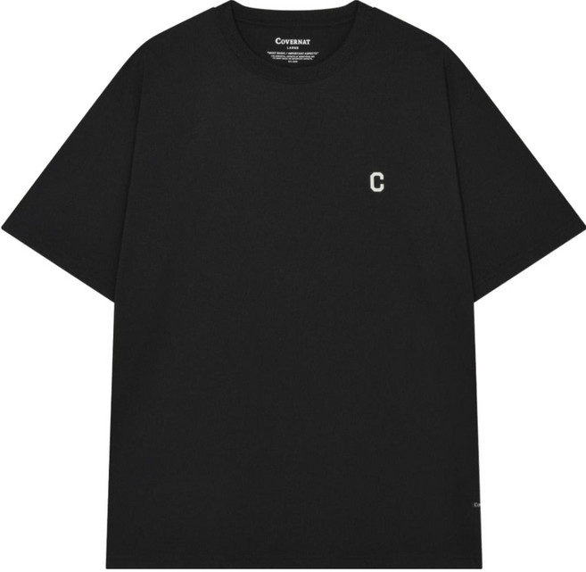 커버낫 남녀공용 소로나 스몰 C 로고 티셔츠