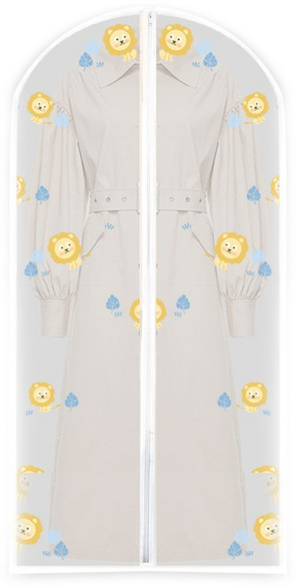 코다치프 투명 옷커버 사자 지퍼 스타일, 1개, 1개입