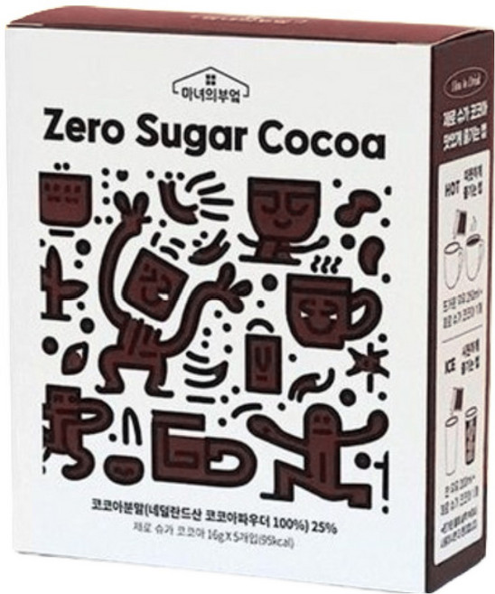 마녀의부엌 제로슈가 코코아, 16g, 5개입, 1개