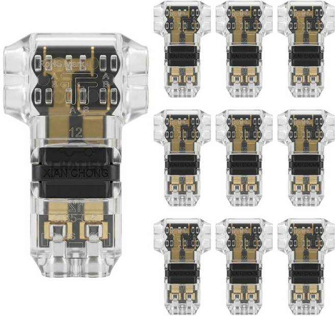 차티스트 자동차 T자형 무탈피 전선 연결 커넥터 CS036 T2 타입, 10개