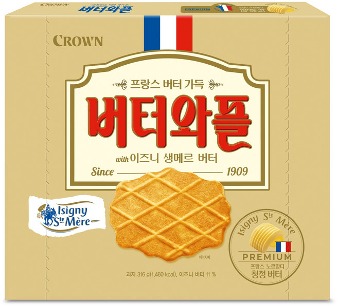 버터와플 이즈니, 1개, 316g