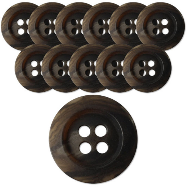 동대문단추왕 무광 수문장 125 단추 18mm, DBR(48), 12개