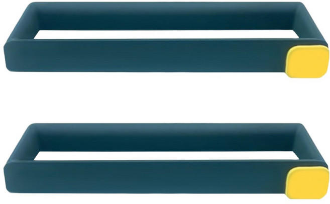 더리빙 접착식 후크 슬리퍼 걸이, 오션 블루, 2개